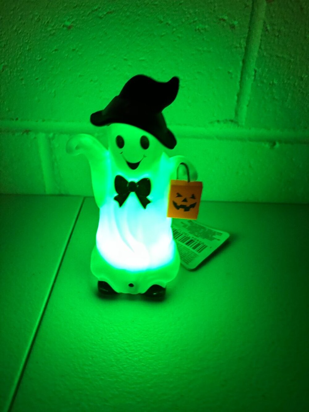 Ghost Motion Activated LED Lighted w/Sound Halloween Holiday Figurine New WORKS